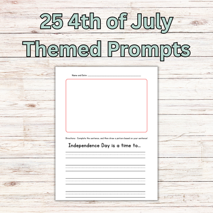 Writing Prompts: Finish the Sentence Writing Prompts for Grades K-4