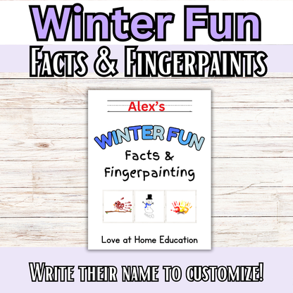Seasonal Fun Facts & Fingerpainting