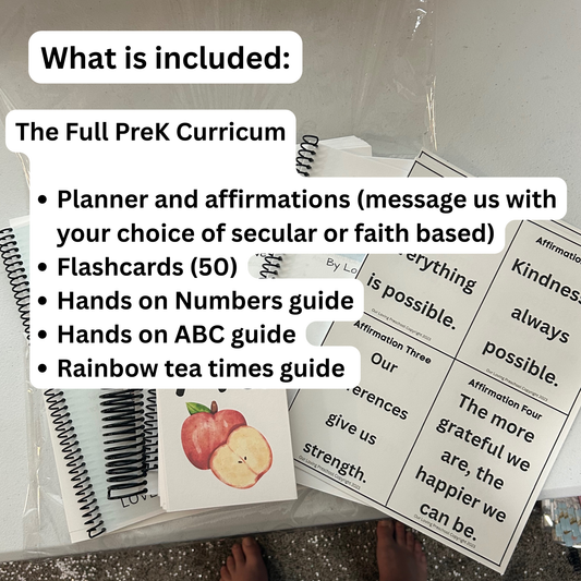 The TikTok Preschool Bundle (Full Preschool Curriculum, Calm Down Corner Posters, and Tracing Books)