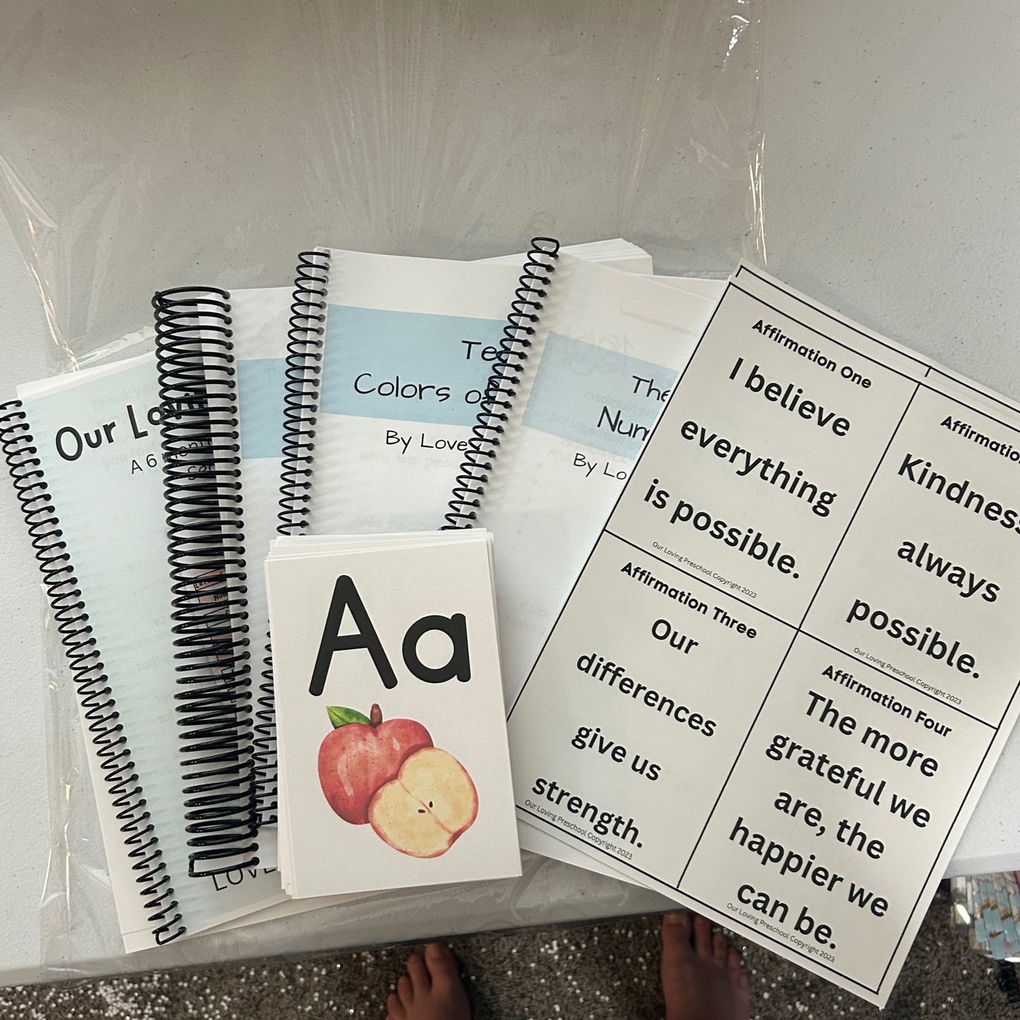 Our Loving Preschool Curriculum- The Full Year of Preschool for 2-6 year olds- The Printed and Shipped Collection