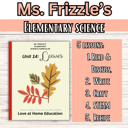 Ms. Frizzle's Elementary Science Curriculum- Original Pack (Ages 4-10, PreK-4th grade)