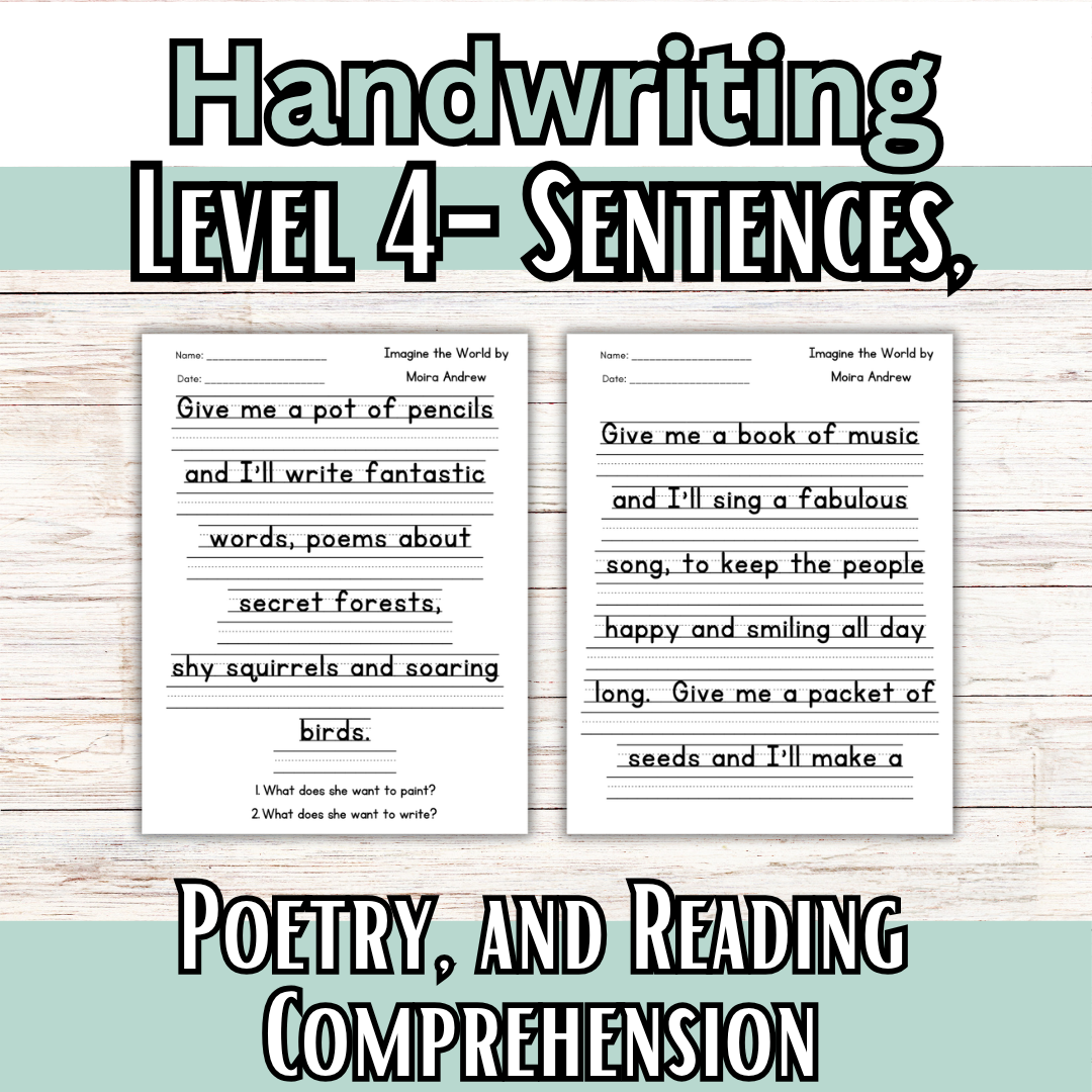 Handwriting Levels 1-4 Bundle: Manuscript