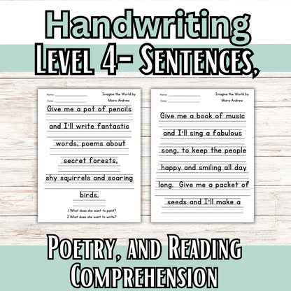 Handwriting Levels 1-4 Bundle: Manuscript