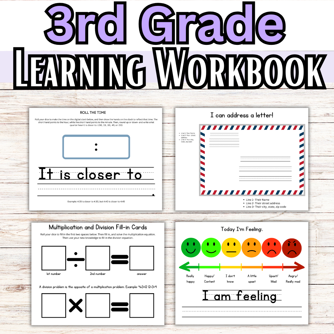 3rd GRADE My Graded Hands on Workbooks- (Learning Books)