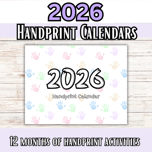 2026 Handprint Calendars- Great for Christmas Gifts!!