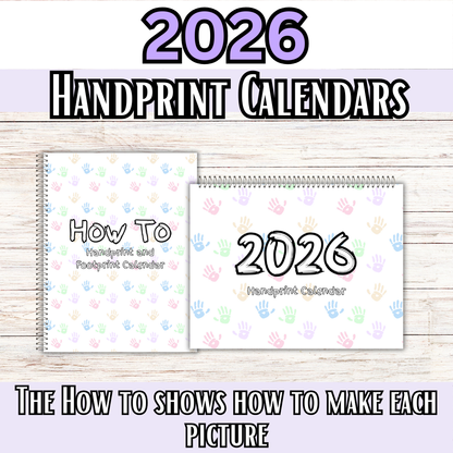 2026 Handprint Calendars- Great for Christmas Gifts!!