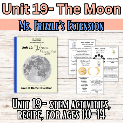Ms. Frizzle's Elementary Science Curriculum- Extension Pack (Ages 10-14, 4th-8th grade)
