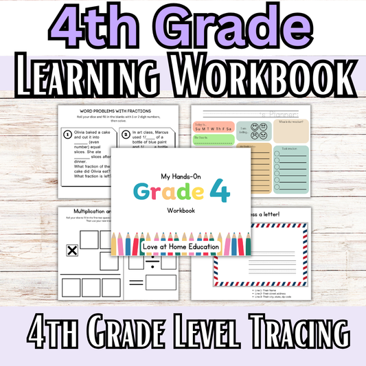 4th GRADE My Graded Hands on Workbooks- (Learning Books)