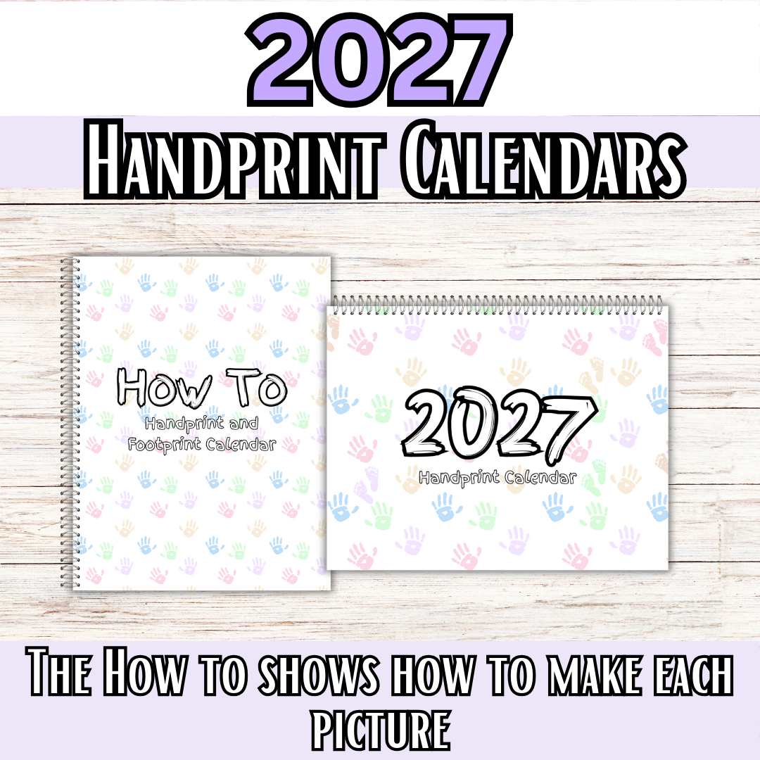 2027 Handprint Calendars- Great for Christmas Gifts!!