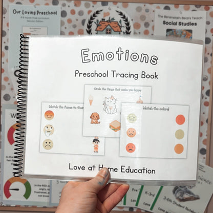 Preschool and Toddler Emotions TRACING BOOK!
