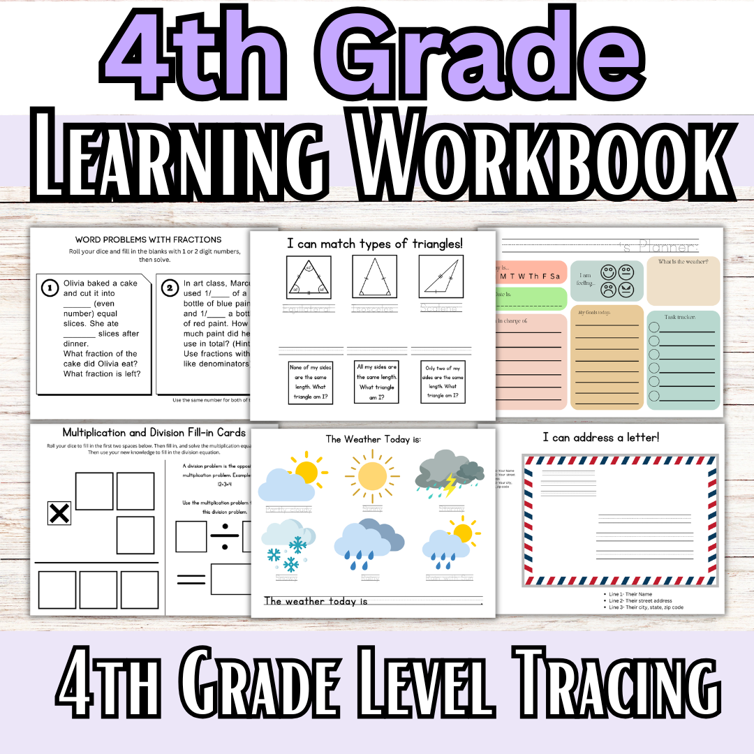 4th GRADE My Graded Hands on Workbooks- (Learning Books)
