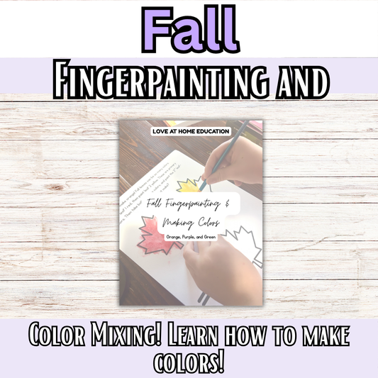 Fall Fingerpainting and Color Mixing (Preschool-2nd Grade)