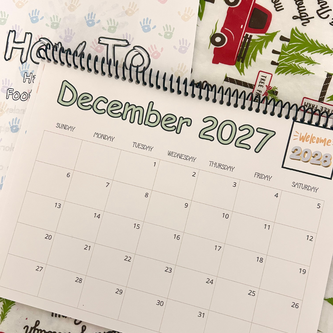 2027 Handprint Calendars- Great for Christmas Gifts!!