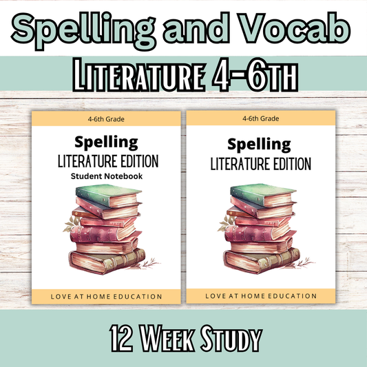 Spelling and Vocabulary: Literature (4-6th)