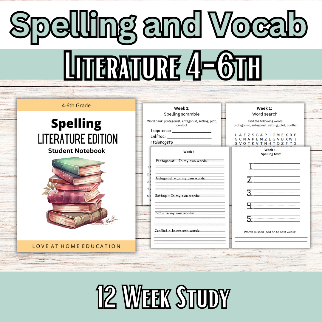 Spelling and Vocabulary: Literature (4-6th)