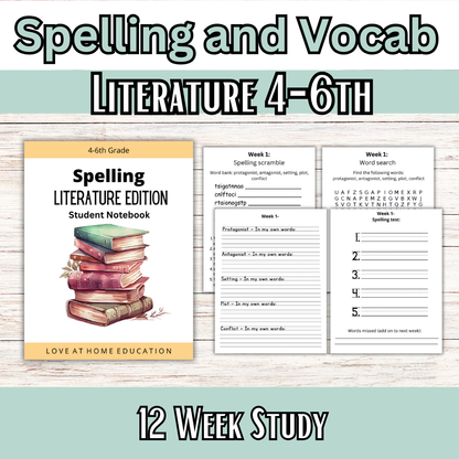 Spelling and Vocabulary: Literature (4-6th)