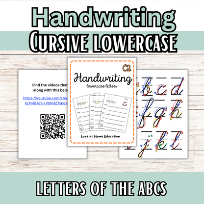 Cursive Lowercase Letters (Handwriting CL2)