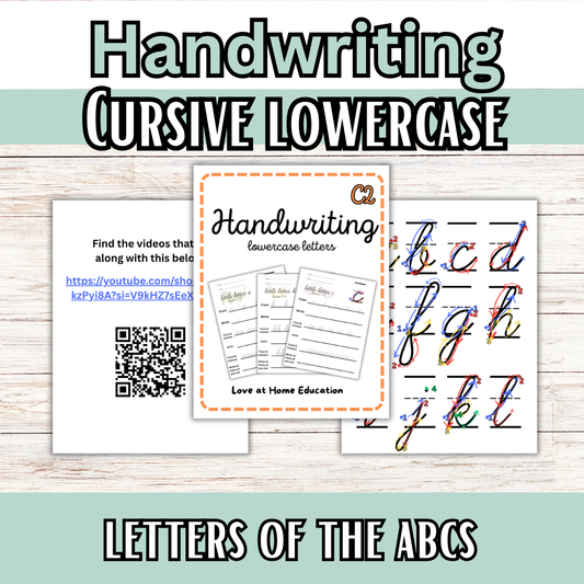 Cursive Lowercase Letters (Handwriting CL2)