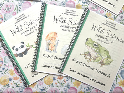 Wild Science 1-3 Bundle: Elementary Science Curriculum: Activity Books (60 Lessons)