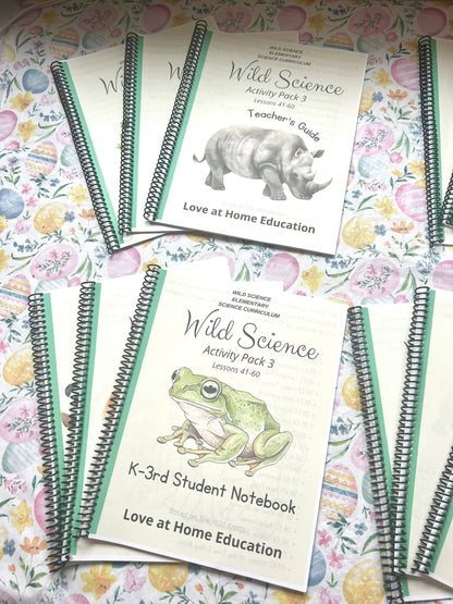 Wild Science 1-3 Bundle: Elementary Science Curriculum: Activity Books (60 Lessons)