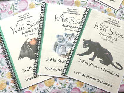 Wild Science 1-3 Bundle: Elementary Science Curriculum: Activity Books (60 Lessons)