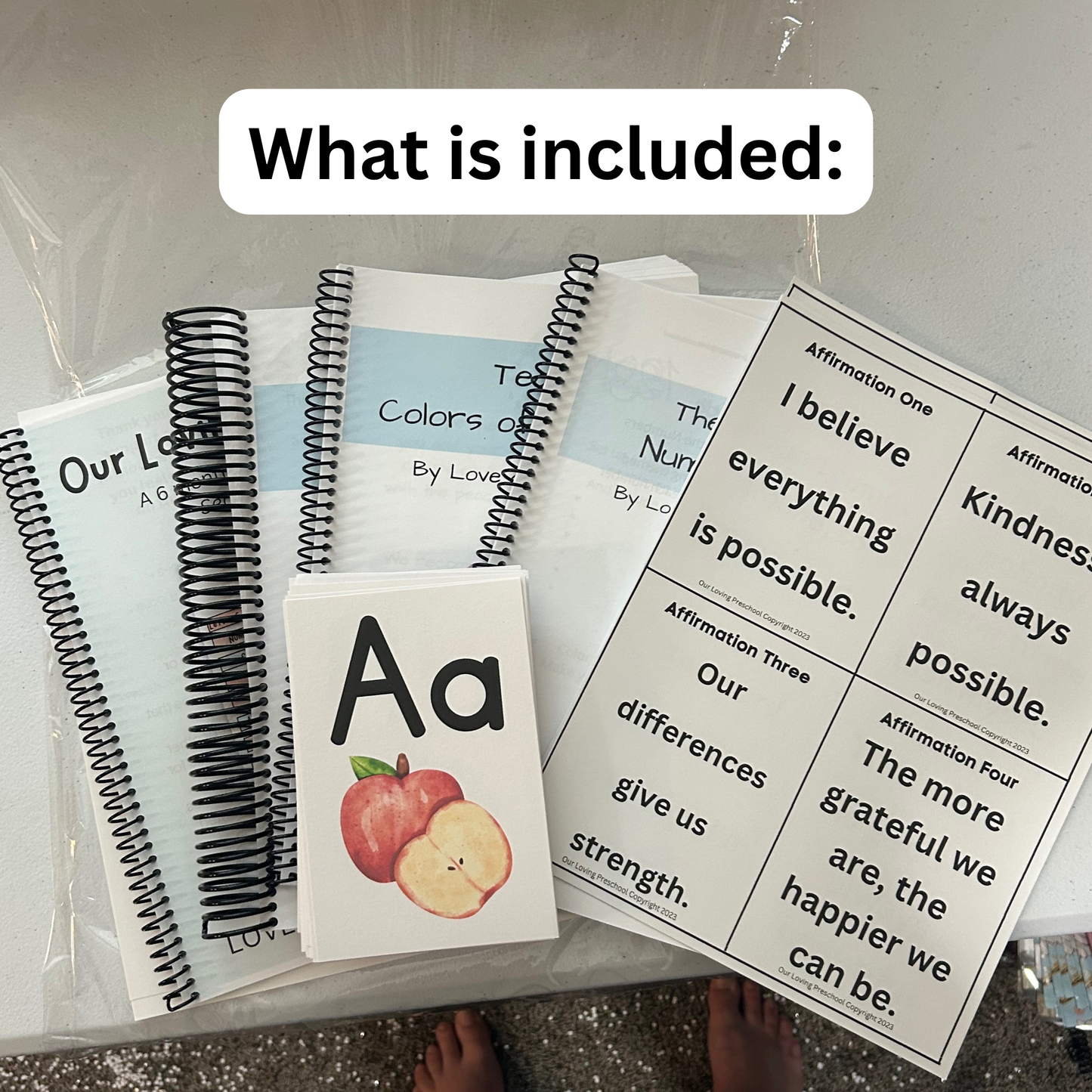 Our Loving Preschool Curriculum- The Full Year of Preschool for 2-6 year olds- The Printed and Shipped Collection