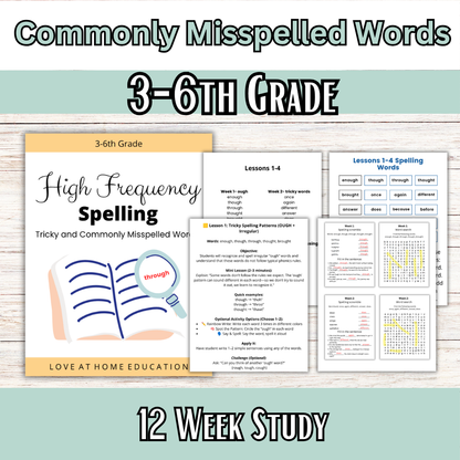 Spelling: Commonly Misspelled Words (3-6th)