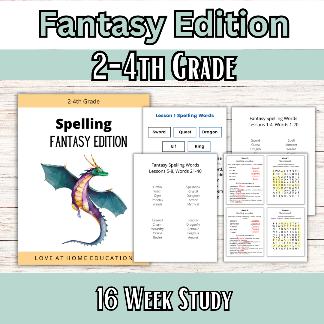 40 Week Spelling Bundle for 3-4th Grade