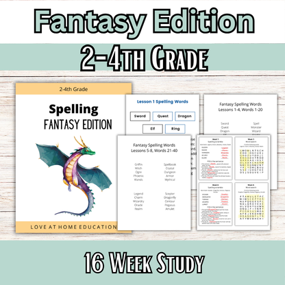 40 Week Spelling Bundle for 3-4th Grade
