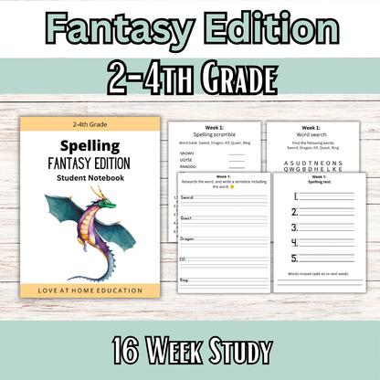 40 Week Spelling Bundle for 3-4th Grade