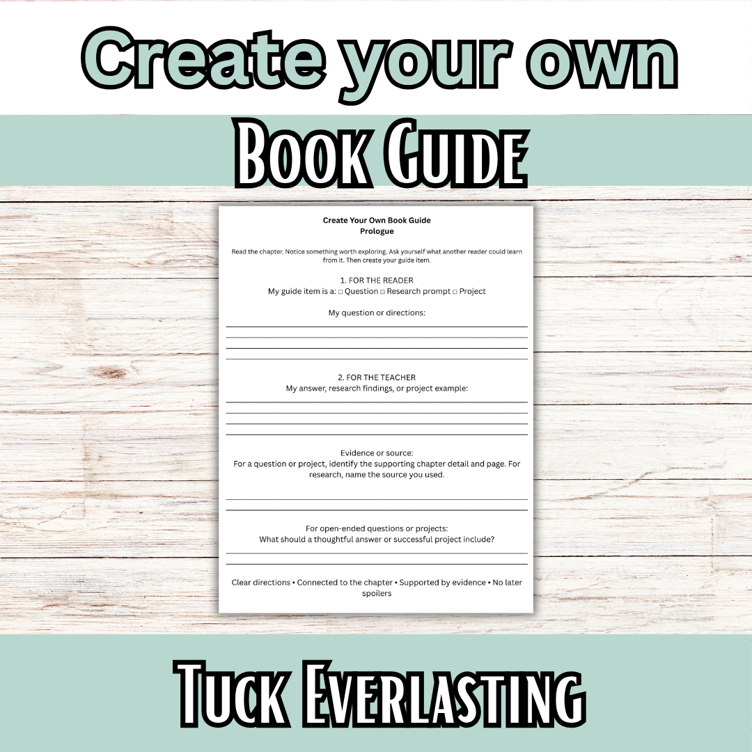 Build your own Book Guide 5-8th Grade: Tuck Everlasting