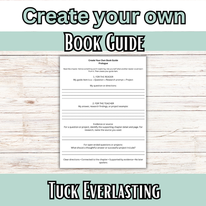 Build your own Book Guide 5-8th Grade: Tuck Everlasting
