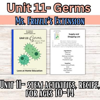 Ms. Frizzle's Elementary Science Curriculum- Extension Pack (Ages 10-14, 4th-8th grade)
