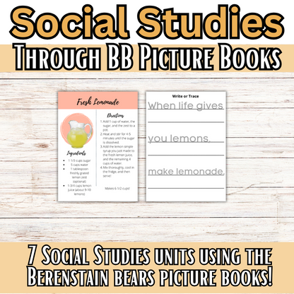 SOCIAL STUDIES: The Bear Family Helps Teach