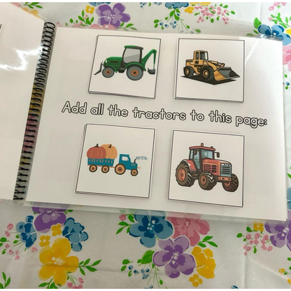 About Vehicles Tracing and Busy Book
