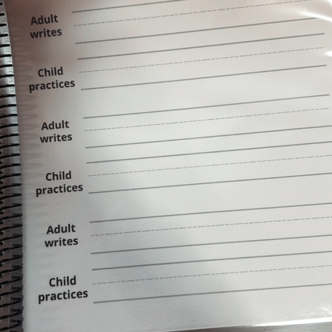 Manuscript Vocabulary Words (Handwriting L3)