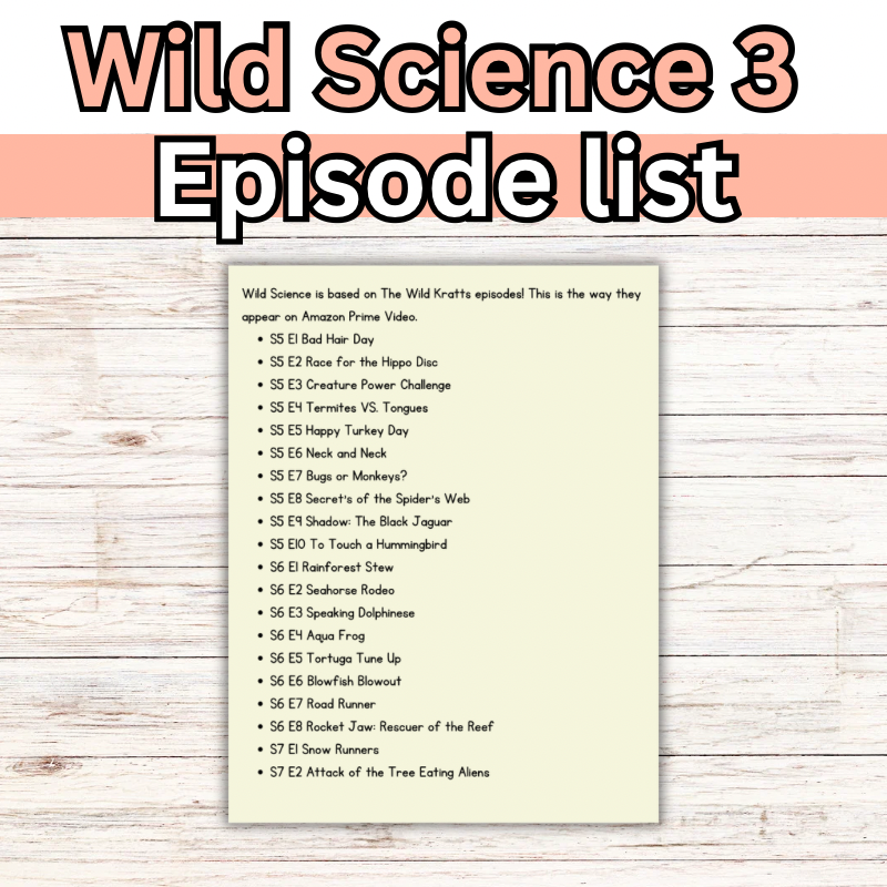 Wild Science: Elementary Science Curriculum: Activity Book 1