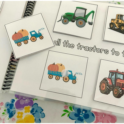 About Vehicles Tracing and Busy Book