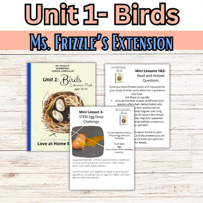 Ms. Frizzle's Elementary Science Curriculum- Extension Pack (Ages 10-14, 4th-8th grade)