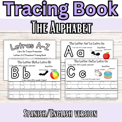Preschool and Toddler Alphabet TRACING and BUSY BOOK!