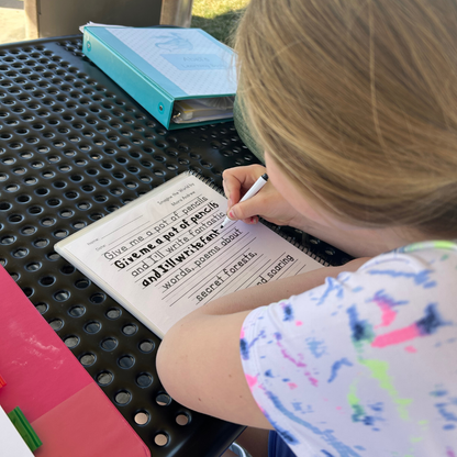Manuscript Sentences, Poetry, and Reading Comprehension (Handwriting L4)