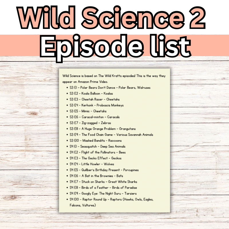 Wild Science: Elementary Science Curriculum: Activity Book 1