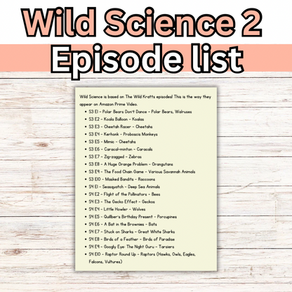 Wild Science: Elementary Science Curriculum: Activity Book 1