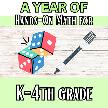 Hands on Math Learning Books (K-4)