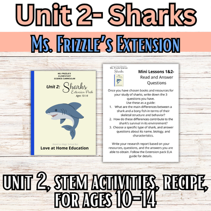 Ms. Frizzle's Elementary Science Curriculum- Extension Pack (Ages 10-14, 4th-8th grade)