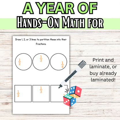 Hands on Math Learning Books (K-4)