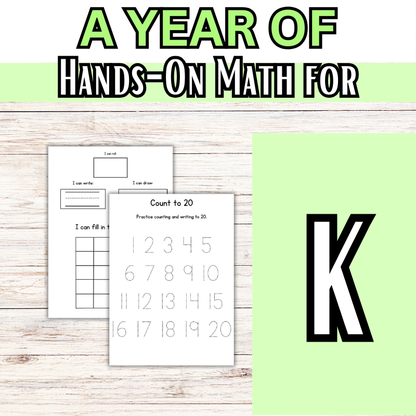 Hands on Math Learning Books (K-4)