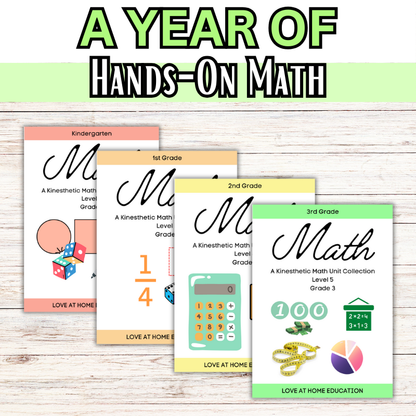 Hands on Math Learning Books (K-4)