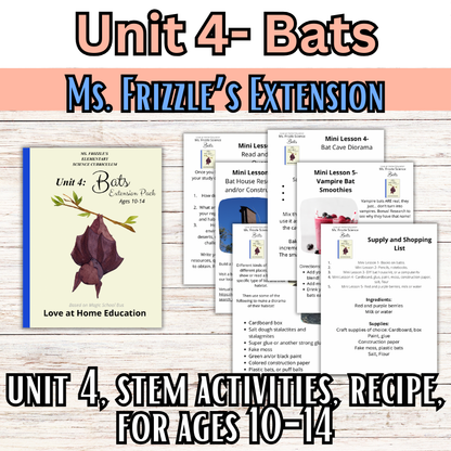 Ms. Frizzle's Elementary Science Curriculum- Extension Pack (Ages 10-14, 4th-8th grade)