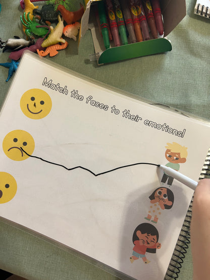 Preschool and Toddler Emotions TRACING BOOK!
